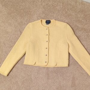 Yellow Button-Up Cardigan